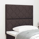 LED sengegavl Brun 90 cm Stof