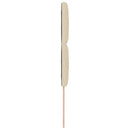 LED sengegavl Creme 90 cm Stof