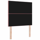 LED sengegavl Lyserød 100 cm Fløjl