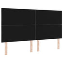 LED sengegavl Grå 180 cm Stof