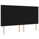 LED sengegavl Brun 180 cm Stof