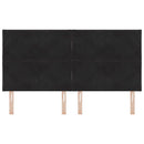 LED sengegavl Sort 180 cm Fløjl