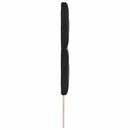 LED sengegavl Sort 180 cm Fløjl