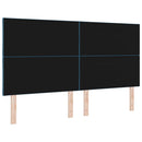 LED sengegavl Mørk blå 180 cm Fløjl