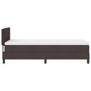 Box spring seng med hovedgærde Mørk Brun 90 x 200 cm Stof