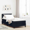 Box spring seng med hovedgærde Sort 100 x 200 cm Stof