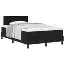 Box spring seng med hovedgærde Sort 120 x 190 cm Stof