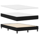 Box spring seng med hovedgærde Sort 120 x 190 cm Stof