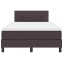 Box spring seng med hovedgærde Mørk Brun 120 x 190 cm Stof