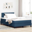 Box spring seng med hovedgærde Blå 120 x 190 cm Stof