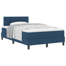 Box spring seng med hovedgærde Blå 120 x 190 cm Stof
