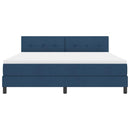 Box spring seng med hovedgærde Blå 180 x 200 cm Stof