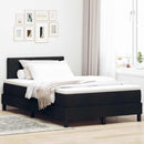 Box spring seng med hovedgærde Sort 120 x 190 cm Stof