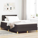 Box spring seng med pude Mørk Brun 120 x 200 cm Stof