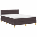 Box spring seng med pude Mørk Brun 160 x 200 cm Stof