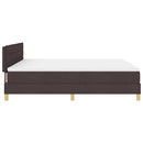 Box spring seng med pude Mørk Brun 180 x 200 cm Stof