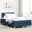 Box spring seng med pude med hovedgærde Blå 120 x 190 cm Stof
