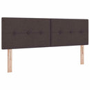 Box spring seng med pude Mørk Brun 140 x 200 cm Stof
