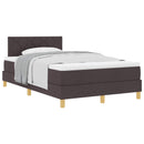 Box spring seng med pude Mørk Brun 120 x 190 cm Stof
