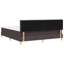 Box spring seng med pude Mørk Brun 180 x 200 cm Stof