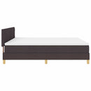 Box spring seng med pude Mørk Brun 180 x 200 cm Stof