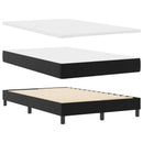 Box spring seng med madras Sort 120 x 190 cm Kunstlæder