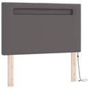 Box spring seng med madras Grå 120 x 190 cm Kunstlæder