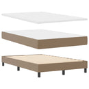 Box spring seng med madras Cappuccino 120 x 200 cm Kunstlæder