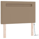 Box spring seng med madras Cappuccino 120 x 200 cm Kunstlæder
