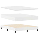 Box spring seng med madras Hvid 140 x 190 cm Kunstlæder
