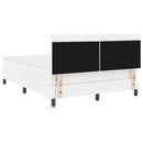 Box spring seng med madras Hvid 140 x 200 cm Kunstlæder