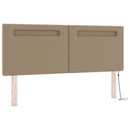 Box spring seng med madras Cappuccino 140 x 200 cm Kunstlæder