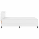 Box spring seng med madras Hvid 160 x 200 cm Kunstlæder