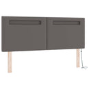Box spring seng med madras Grå 160 x 200 cm Kunstlæder