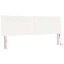 Box spring seng med madras Hvid 180 x 200 cm Kunstlæder