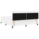 Box spring seng med madras Hvid 180 x 200 cm Kunstlæder