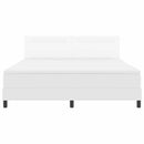 Box spring seng med madras Hvid 180 x 200 cm Kunstlæder