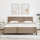 Box spring seng med madras Cappuccino 180 x 200 cm Kunstlæder