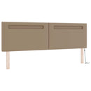 Box spring seng med madras Cappuccino 180 x 200 cm Kunstlæder