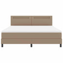 Box spring seng med madras Cappuccino 180 x 200 cm Kunstlæder