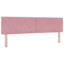 Box spring seng med hovedgærde Lyserød 180 x 200 cm Fløjl