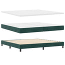 Box spring seng med madras Mørkegrå 200 x 200 cm Fløjl