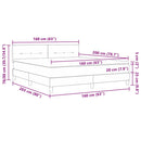 Box spring seng med hovedgærde Mørkegrøn 160 x 200 cm Fløjl