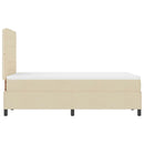 Box spring seng med madras Creme 120 x 190 cm Stof