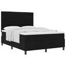 Box spring seng med madras Sort 140 x 190 cm Stof