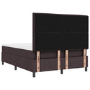 Box spring seng med madras Mørk Brun 140 x 190 cm Stof