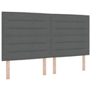Box spring seng med madras Mørkegrå 180 x 200 cm Stof