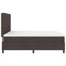 Box spring seng med madras Mørk Brun 180 x 200 cm Stof