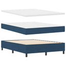 Box spring seng med hovedgærde Blå 140 x 200 cm Stof