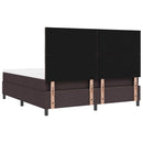 Box spring seng med hovedgærde Mørk Brun 180 x 200 cm Stof